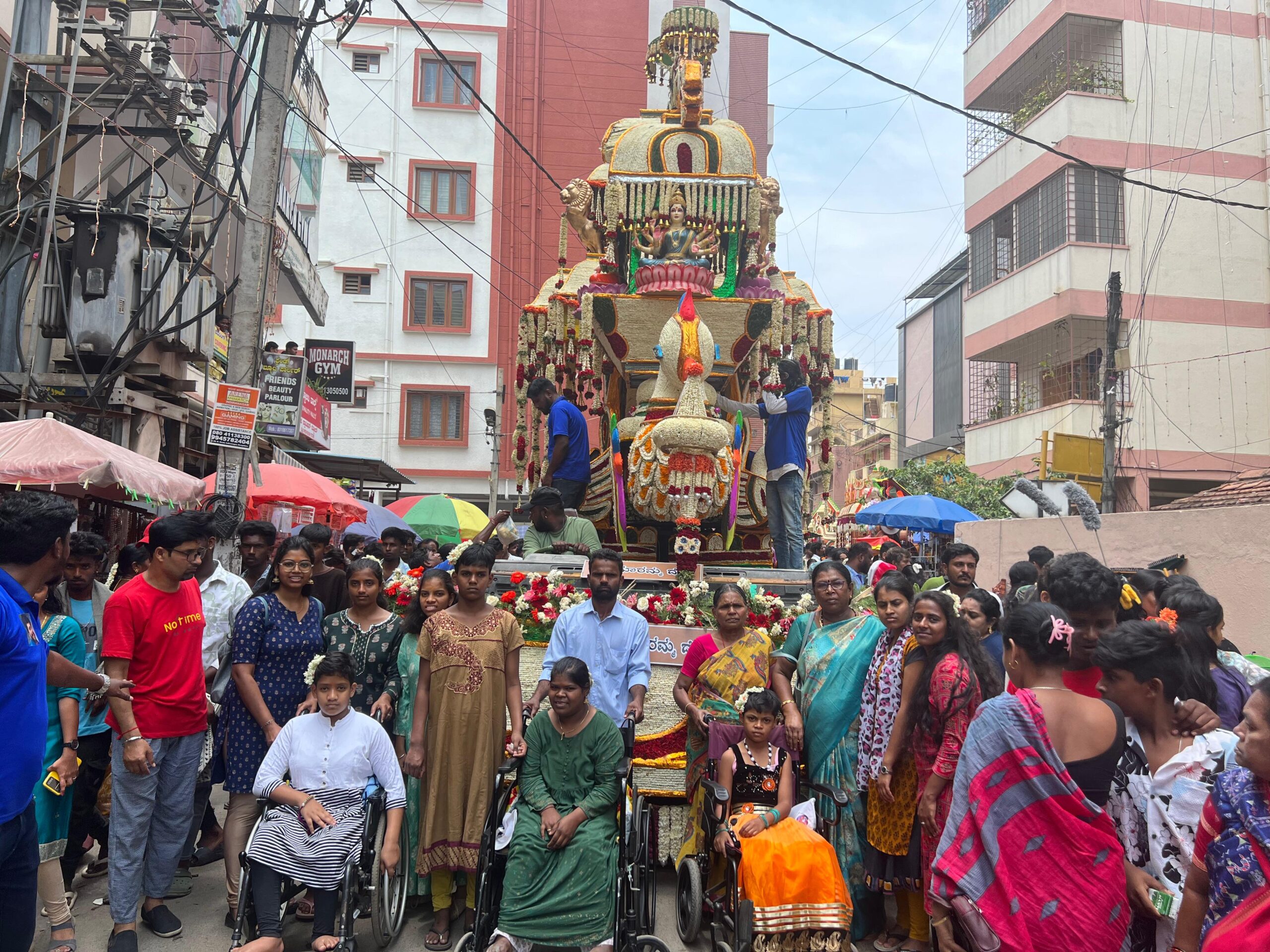 Some of the residents and staff  visited Kodihalli village fair.
