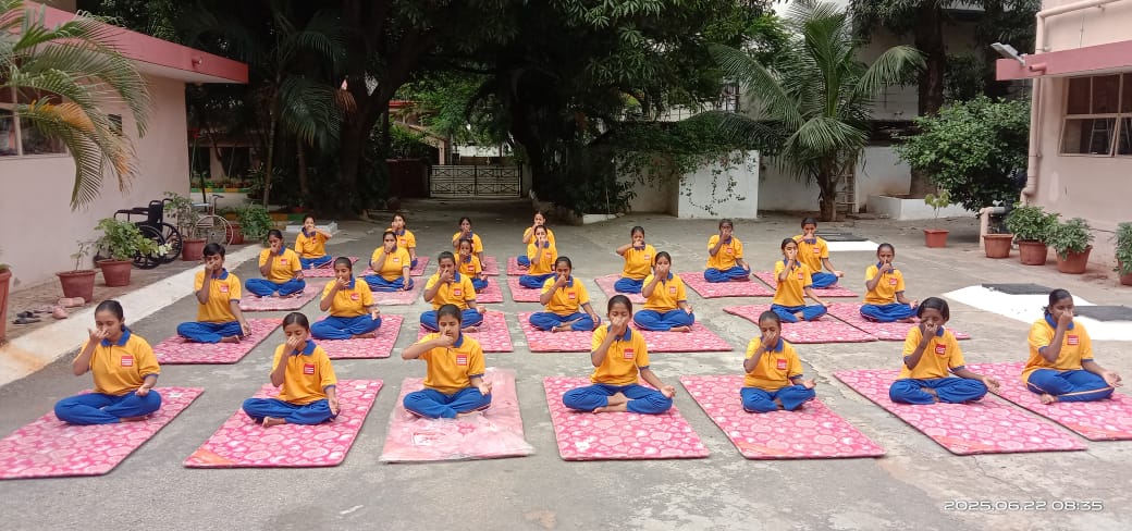 Residents performed Yoga on International Yoga Day.