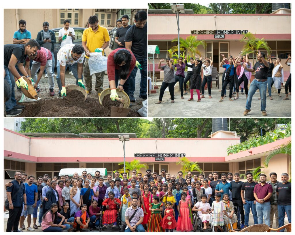 Adobe Employees Entertain and Plant Saplings
