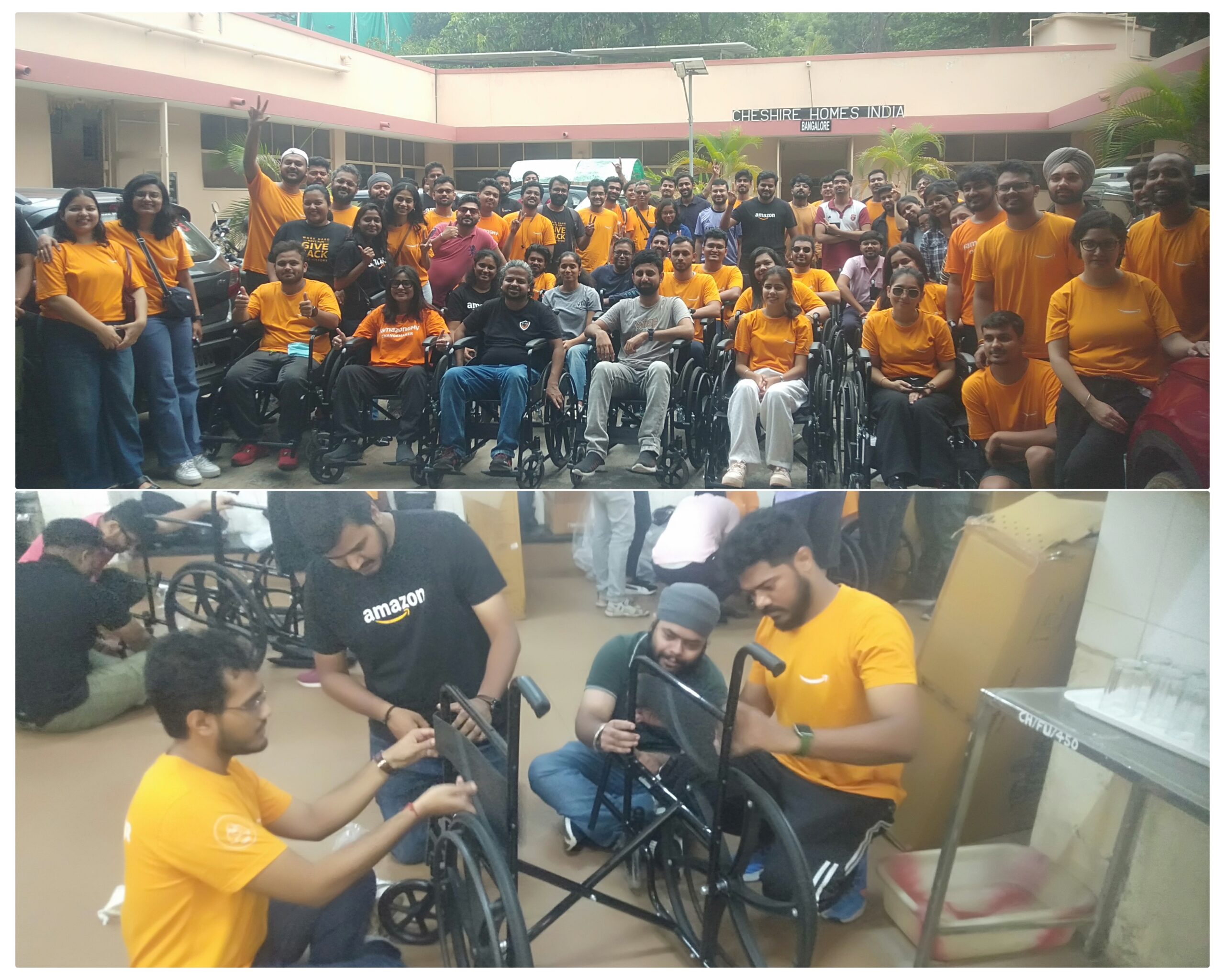 Amazon Team Assembles and Donates 10 Wheelchairs