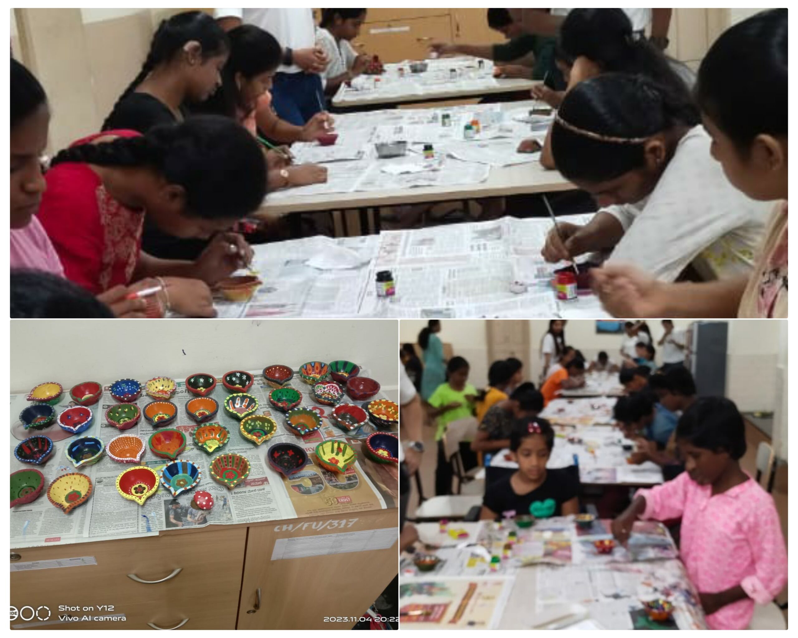 Diwali Diya Painting with Hyatt Centric