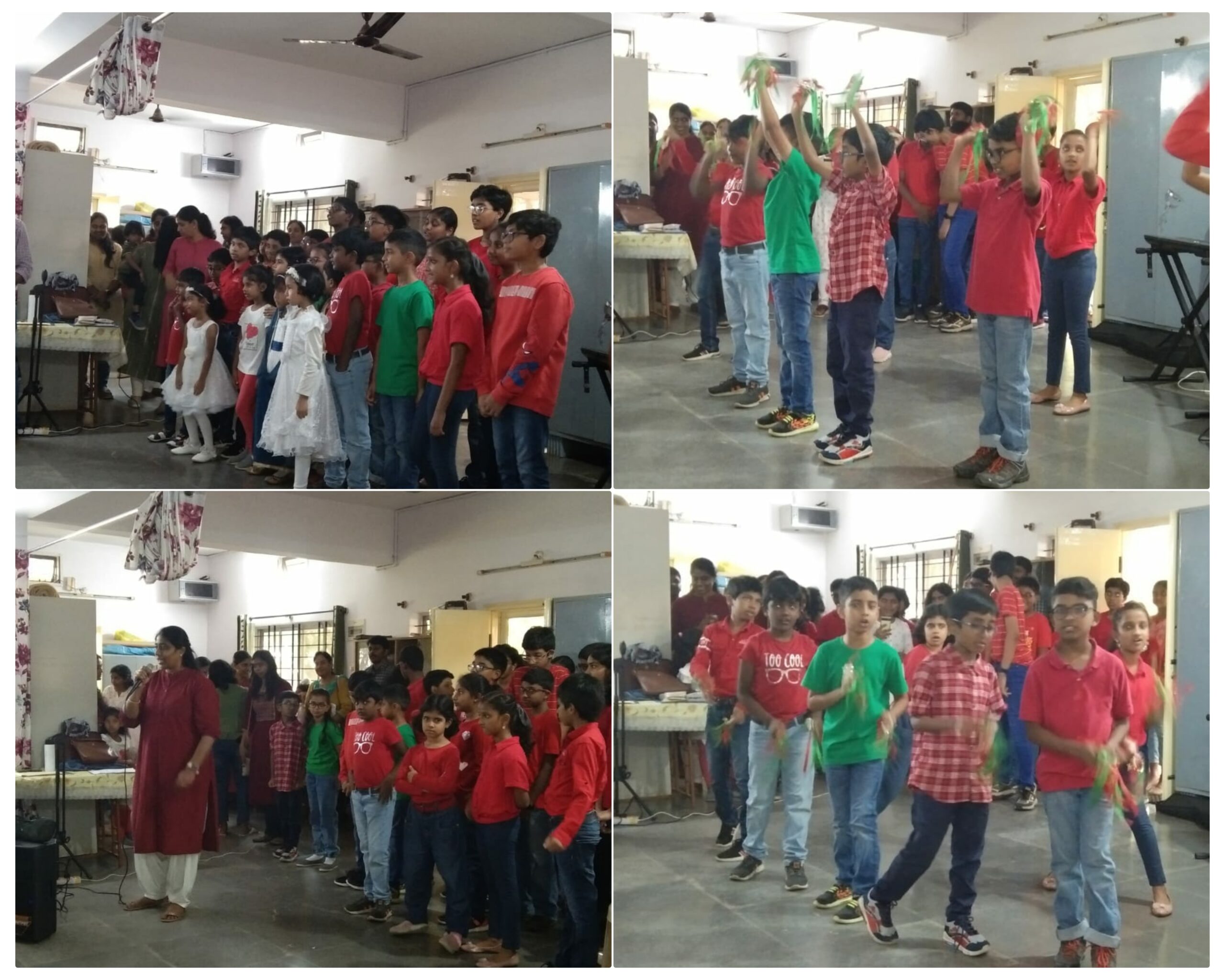 Carol singing by members of All Peoples Church.